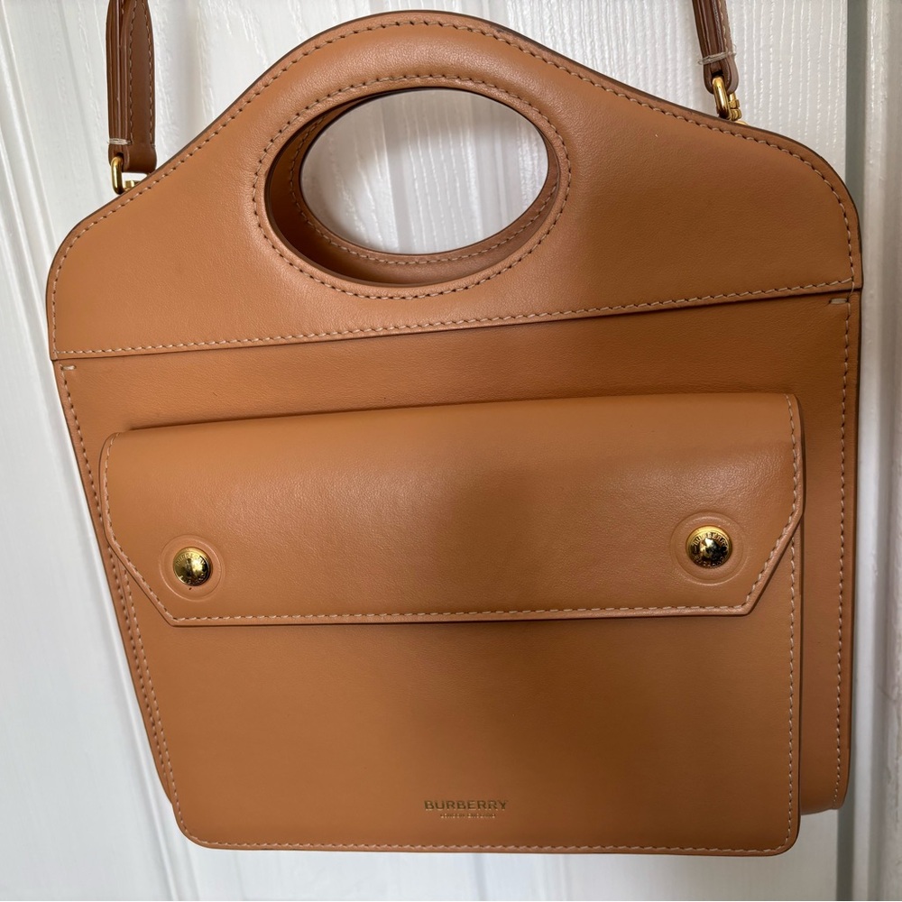 Burberry Brown Leather Shoulder Bag